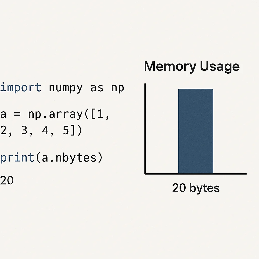 NumPy nbytes özelliği